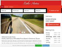 Tablet Screenshot of lakeautos.co.uk
